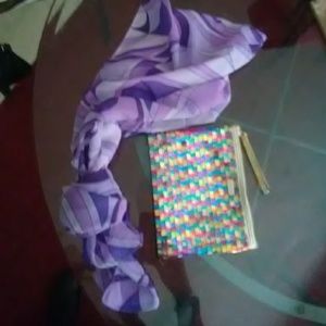 Tart make up bag and scarf new condition never use